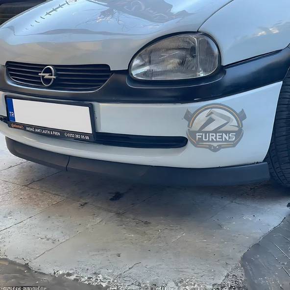 Opel Corsa B 1993-2000 Uyumlu H lip Esnek Ön Lip 2 Parça Karlık Ön Ek Tampon Altı Dil - Resim 5