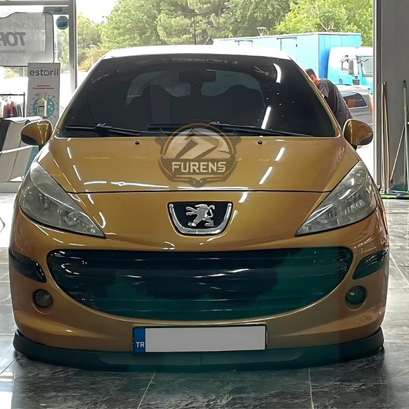 Peugeot 207 2006-2014 Uyumlu H lip Esnek Ön Lip 2 Parça Karlık Ön Ek Tampon Altı Dil - Resim 4