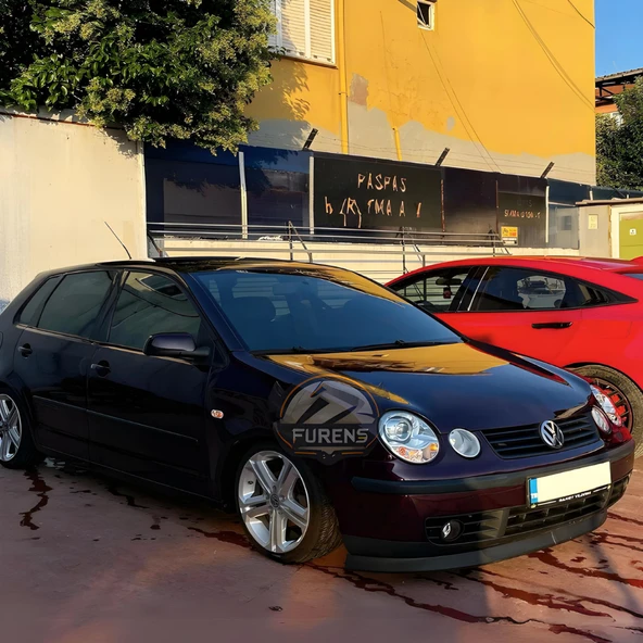 Volkswagen Polo 4 2002-2008 Uyumlu H lip Esnek Ön Lip 2 Parça Karlık Ön Ek Tampon Altı Dil - Resim 3