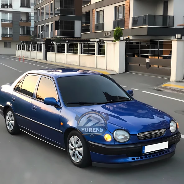 Toyota Corolla Terra 1999-2002 Uyumlu H lip Esnek Ön Lip 2 Parça Karlık Ön Ek Tampon Altı Dil - Resim 5
