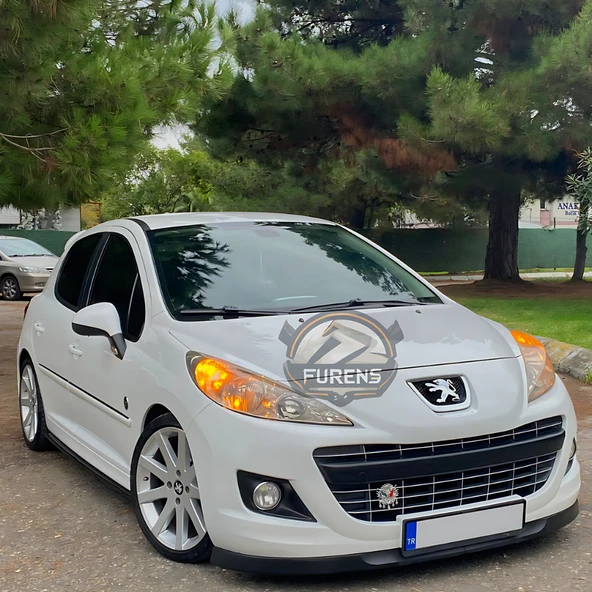 Peugeot 207 2006-2014 Uyumlu H lip Esnek Ön Lip 2 Parça Karlık Ön Ek Tampon Altı Dil - Resim 9