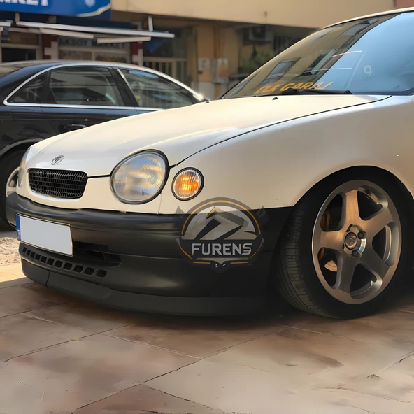 Toyota Corolla Terra 1999-2002 Uyumlu H lip Esnek Ön Lip 2 Parça Karlık Ön Ek Tampon Altı Dil - Resim 6