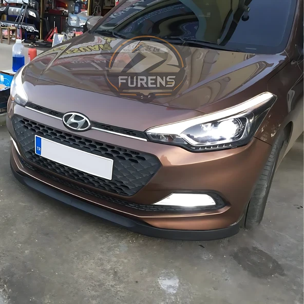 Hyundai İ20 2014-2017 Uyumlu H lip Esnek Ön Lip 2 Parça Karlık Ön Ek Tampon Altı Dil ürün görseli 1