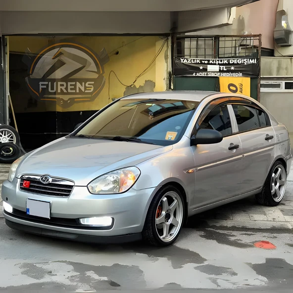 Hyundai Accent Era 2006-2010 Uyumlu H lip Esnek Ön Lip 2 Parça Karlık Ön Ek Tampon Altı Dil - Resim 8