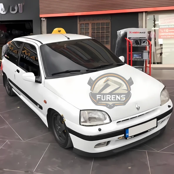 Renault Clio 1 1995-1998 Uyumlu H lip Esnek Ön Lip 2 Parça Karlık Ön Ek Tampon Altı Dil - Resim 5