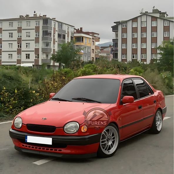 Toyota Corolla Terra 1999-2002 Uyumlu H lip Esnek Ön Lip 2 Parça Karlık Ön Ek Tampon Altı Dil - Resim 12