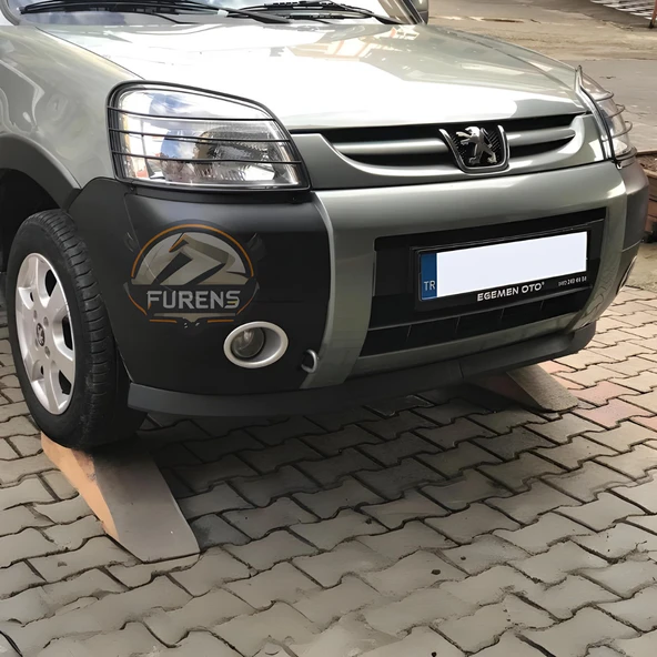 Peugeot Partner 2 2002-2008 Uyumlu H lip Esnek Ön Lip 2 Parça Karlık Ön Ek Tampon Altı Dil - Resim 6
