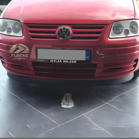 Volkswagen Caddy mk3 2005-2010 Uyumlu H lip Esnek Ön Lip 2 Parça Karlık Ön Ek Tampon Altı Dil - 6