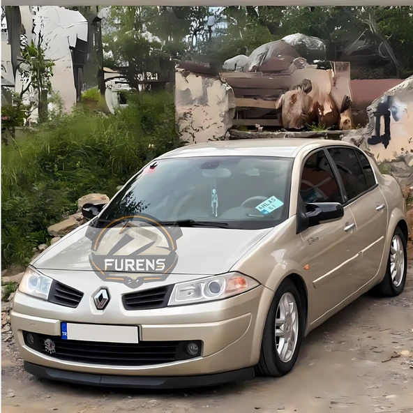 Renault Megane 2 2003-2008 Uyumlu H lip Esnek Ön Lip 2 Parça Karlık Ön Ek Tampon Altı Dil - Resim 4