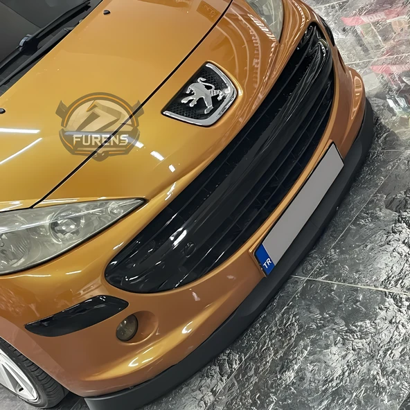 Peugeot 207 2006-2014 Uyumlu H lip Esnek Ön Lip 2 Parça Karlık Ön Ek Tampon Altı Dil - Resim 7