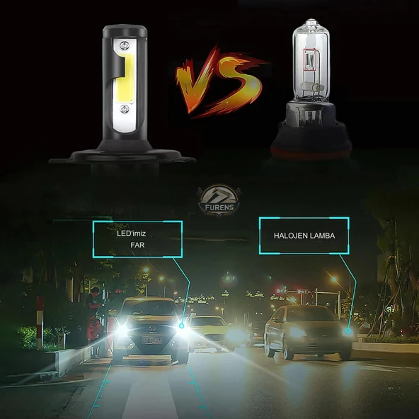 ZERON Light Series H4 Led Xenon Şimşek Etkili Led Xenon Led Ampul - 4