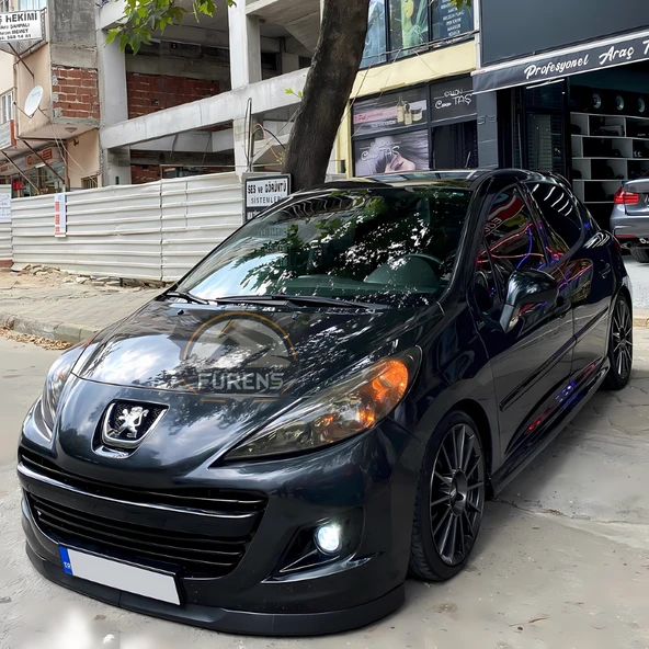Peugeot 207 2006-2014 Uyumlu H lip Esnek Ön Lip 2 Parça Karlık Ön Ek Tampon Altı Dil - Resim 6