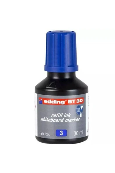 Edding Tahta Kalemi Mürekkebi 30ml 2li Mavi