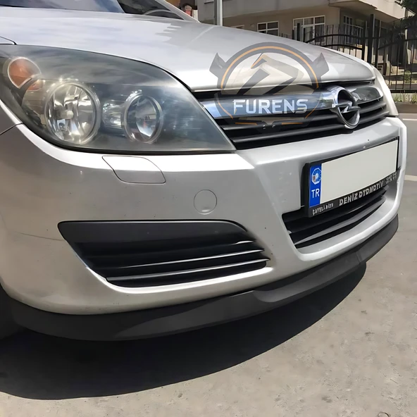 Opel Astra H 2004-2012 Uyumlu H lip Esnek Ön Lip 2 Parça Karlık Ön Ek Tampon Altı Dil - Resim 4