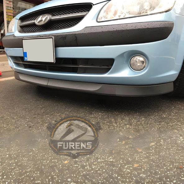Hyundai Getz 2001-2011 Uyumlu H lip Esnek Ön Lip 2 Parça Karlık Ön Ek Tampon Altı Dil - Resim 8
