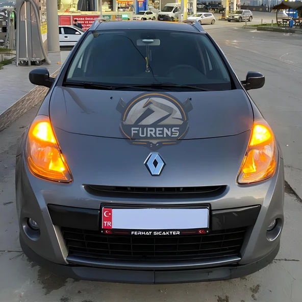 Renault Clio 3 2007-2013 Uyumlu H lip Esnek Ön Lip 2 Parça Karlık Ön Ek Tampon Altı Dil ürün görseli 1