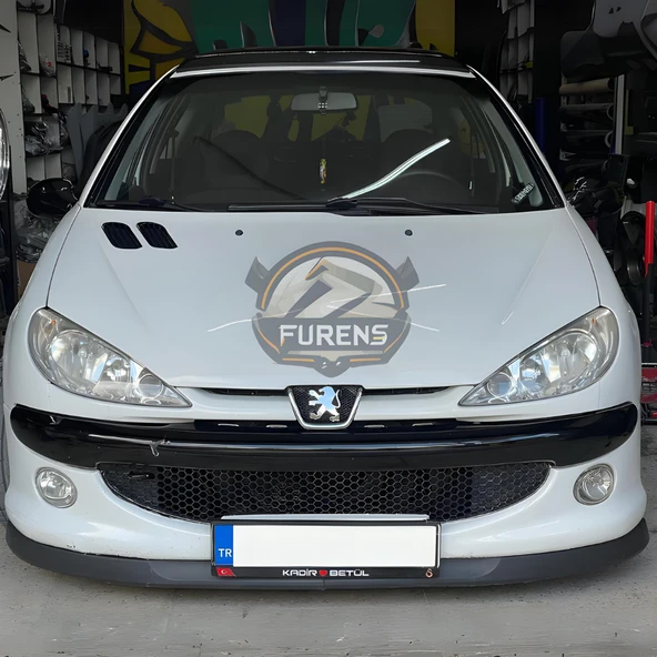 Peugeot 206 206+ 1998-2012 Uyumlu H lip Esnek Ön Lip 2 Parça Karlık Ön Ek Tampon Altı Dil - Resim 9