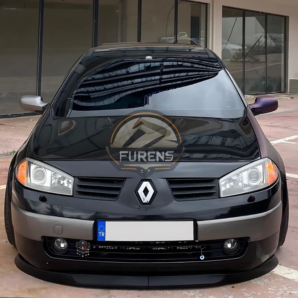 Renault Megane 2 2003-2008 Uyumlu H lip Esnek Ön Lip 2 Parça Karlık Ön Ek Tampon Altı Dil - Resim 3