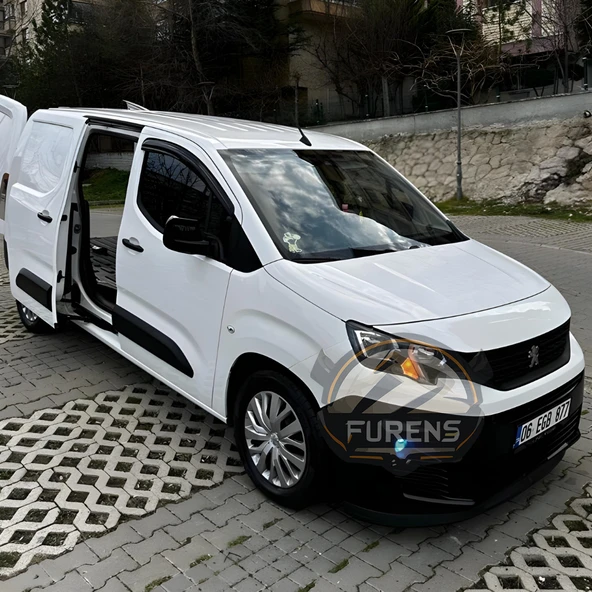 Peugeot Rifter 2018-2024 Uyumlu H lip Esnek Ön Lip 2 Parça Karlık Ön Ek Tampon Altı Dil - 5