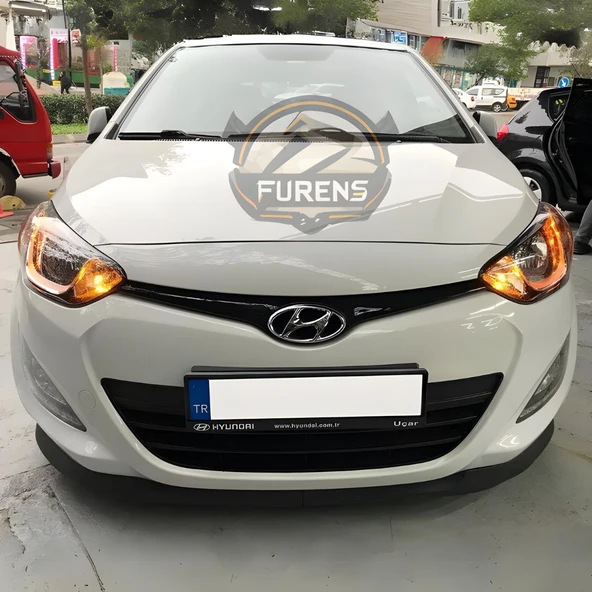 Hyundai İ20 2008-2014 Uyumlu H lip Esnek Ön Lip 2 Parça Karlık Ön Ek Tampon Altı Dil - Resim 5