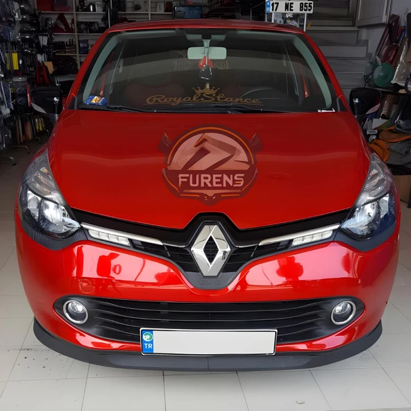 Renault Clio 4 2012-2020 Uyumlu H lip Esnek Ön Lip 2 Parça Karlık Ön Ek Tampon Altı Dil ürün görseli 1