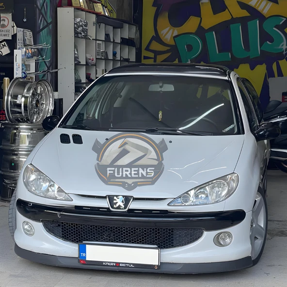 Peugeot 206 206+ 1998-2012 Uyumlu H lip Esnek Ön Lip 2 Parça Karlık Ön Ek Tampon Altı Dil - Resim 10