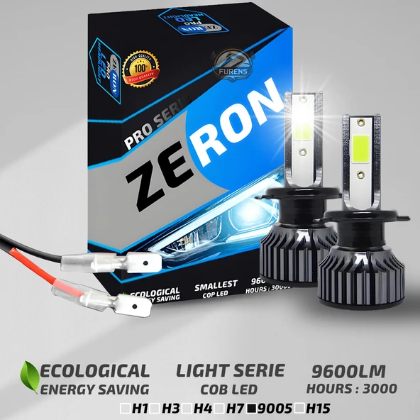 ZERON Pro Series HB3 9005 Led Xenon Şimşek Etkili Led Xenon Led Ampul