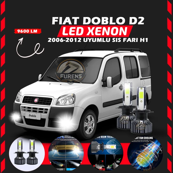 Fiat Doblo D2 2006-2012 Sis Farı Uyumlu Şimşek Etkili Led Xenon Pro Series H1 - Resim 7
