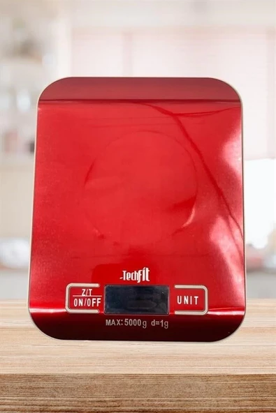 Tf 1002 Hassas Ölçümlü  Maksimum 5 Kg Kapasiteli Led Ekran Platin Dijital Mutfak Tartısı - 2