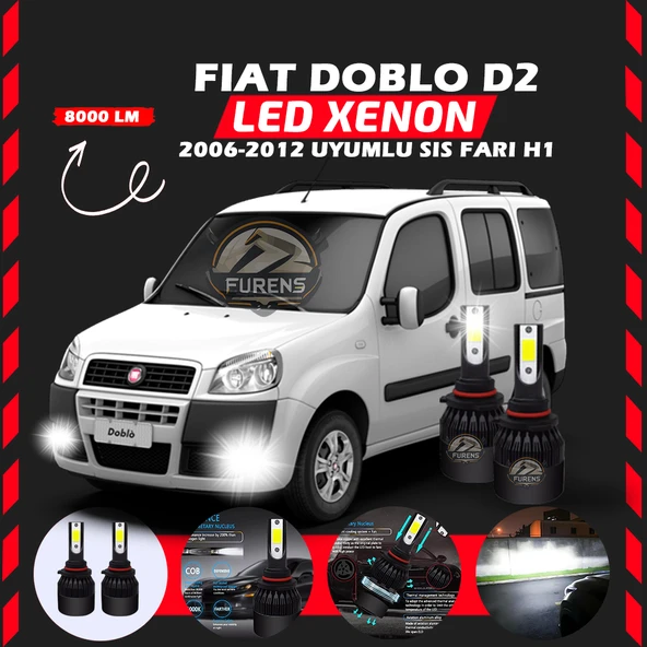 Fiat Doblo D2 2006-2012 Sis Farı Uyumlu Şimşek Etkili Led Xenon Light Series H1 - Resim 6