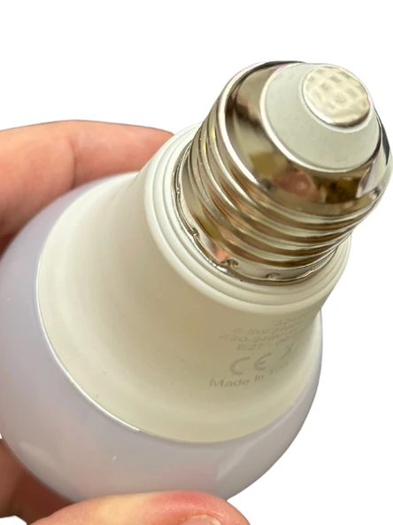 (6 Adet) Pelsan 8,5W 2700K (Sarı Işık) E27 Duylu (Kalın Duy) Led Ampul - Resim 5