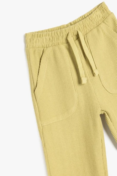 Koton Erkek Bebek Cep Detaylı Beli Bağlamalı Pamuklu Eşofman Altı - 3