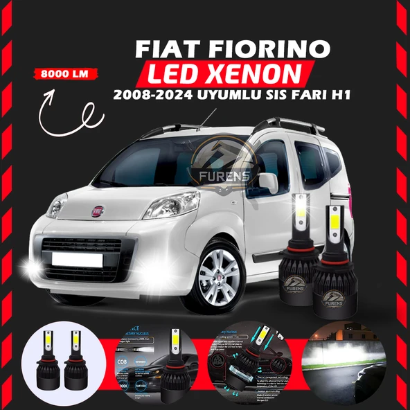 Fiat Fiorino 2008-2024 Sis Farı Uyumlu Şimşek Etkili Led Xenon Light Series H1 ürün görseli 1
