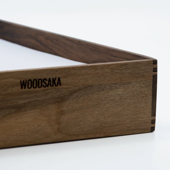 Woodsaka Reka A4 Kağıt Tepsisi & Evrak Kutusu - Ceviz - 500 Adet Kağıt Alır - 3