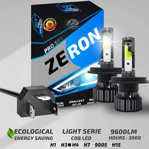 Fiat Tofaş Uzun - Kısa Far Uyumlu Şimşek Etkili Led Xenon Pro Series H4 - 8