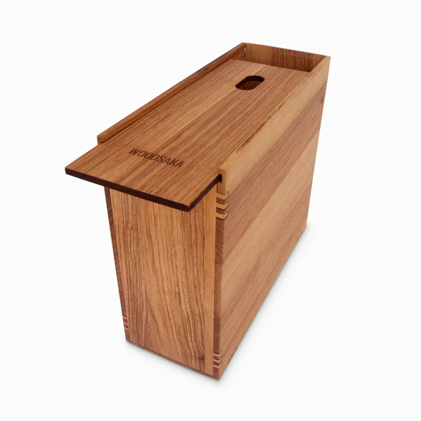 Woodsaka Reka Monitör Standı - Bilgisayar Yanı Masa Düzenleyici - Monitör Yükseltici - Araç & Gereç Saklama Kutusu - Küçük - Ceviz - 8