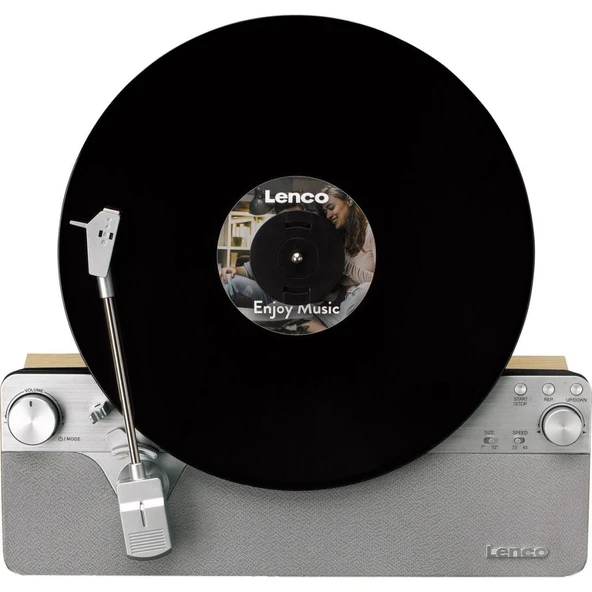 Dikey Plak Çalar LSA-071 Retro Tasarım ve Modern Dahili Hoparlörlü Bluetooth Pikap - 3