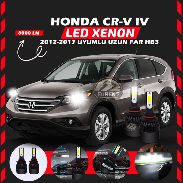 Honda CR-V 2012-2017 Uzun Far Uyumlu Şimşek Etkili Led Xenon Light Series HB3 ürün görseli 1