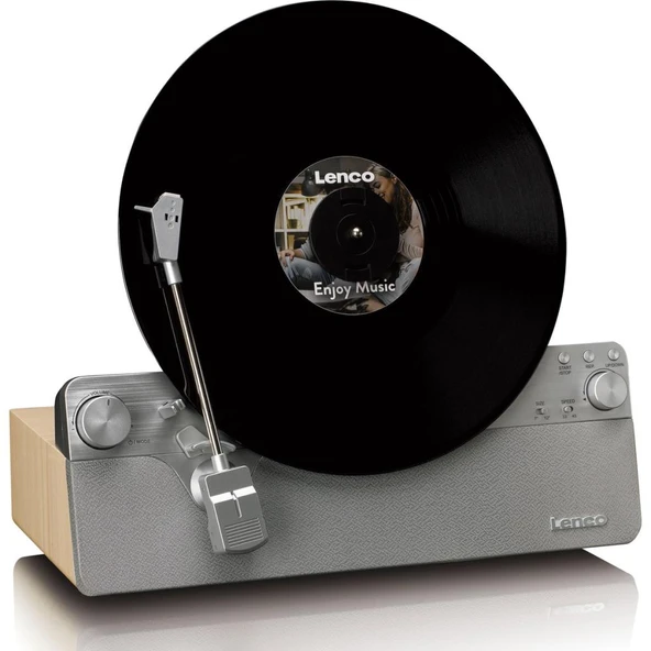 Dikey Plak Çalar LSA-071 Retro Tasarım ve Modern Dahili Hoparlörlü Bluetooth Pikap - Resim 2