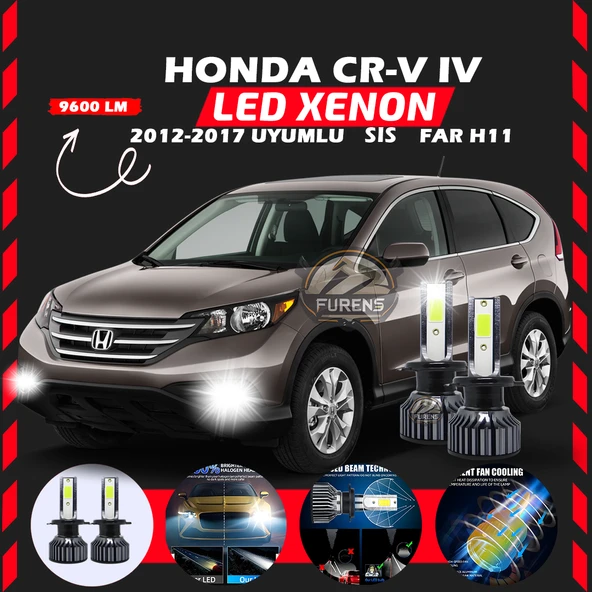 Honda CR-V 2012-2017 Sis Farı Uyumlu Şimşek Etkili Led Xenon Pro Series H11 ürün görseli 1