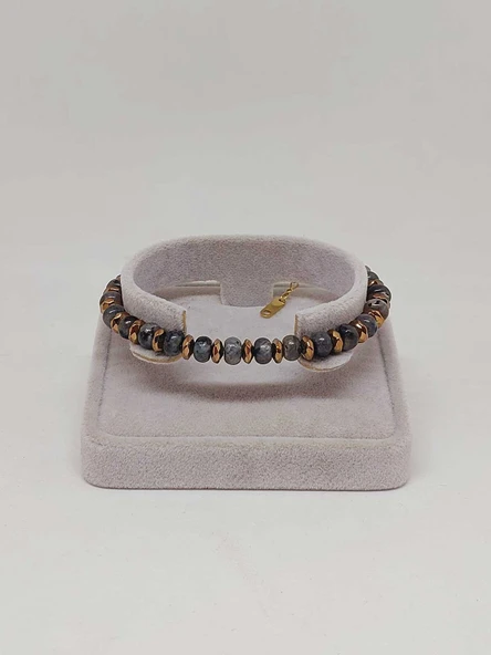 Spektrolit Taşı Tasarım Bileklik (55920) - Resim 2