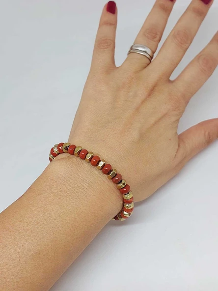 Jasper Taşı Tasarım Bileklik (55918) - Resim 3