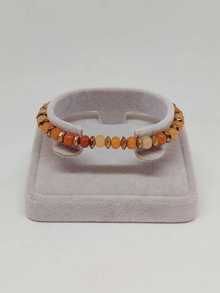 Akik Taşı Tasarım Bileklik (55922) - 2