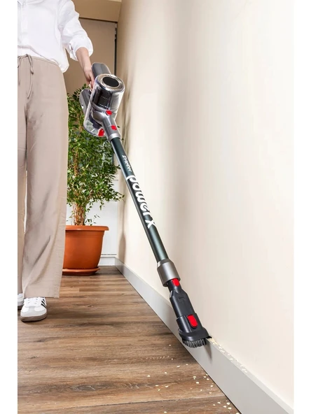 Heifer Powerx Şarjlı Kablosuz Gri Dikey Süpürge  BLDC Motor 400W (TEŞHİR) - 2
