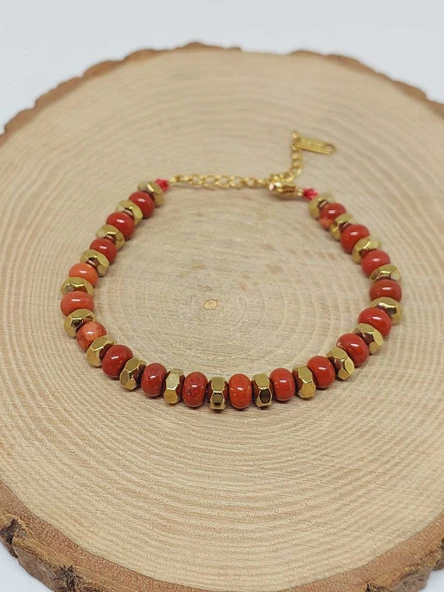 Jasper Taşı Tasarım Bileklik (55918) - Resim 4