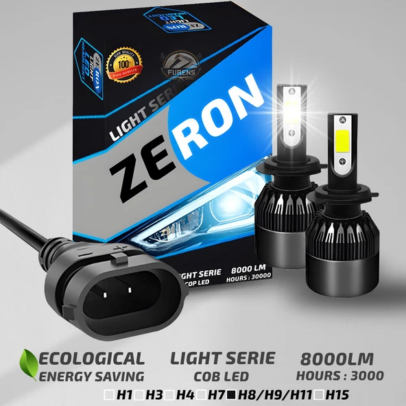 Renault Kadjar 2015-2020 Sis Farı Uyumlu Şimşek Etkili Led Xenon Light Series H8 - 7