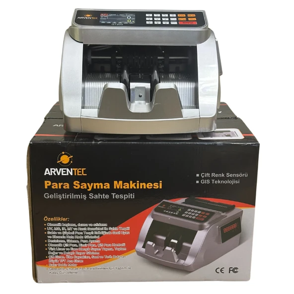 Arventec GT200 TL / EURO  Kağıt Para Sayma Makinesi - 3