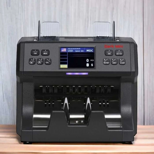 Dark Mini Para Sayma Makinesi 10 Ülke Çift Cıs - 2