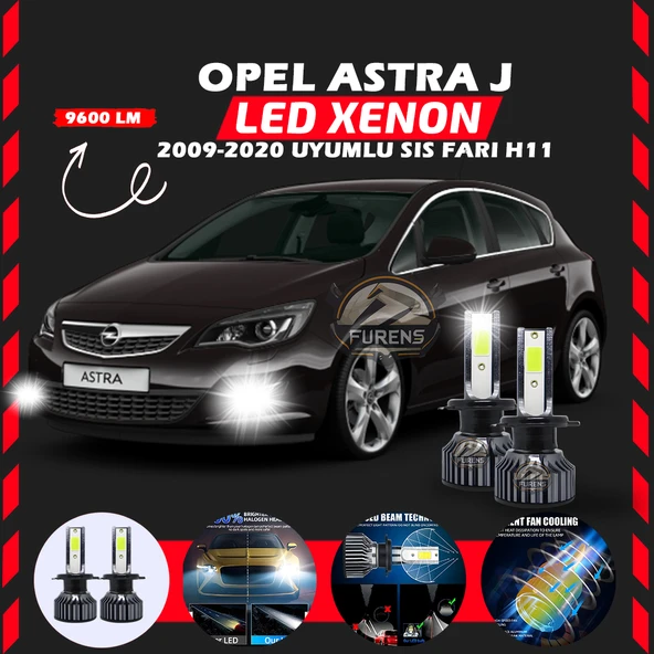 Opel Astra J 2009-2020 Sis Farı Uyumlu Şimşek Etkili Led Xenon Pro Series H11