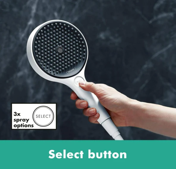 Hansgrohe Rainfinity 130 Porter Duş Seti 1.6m Beyaz 26851700 - 2